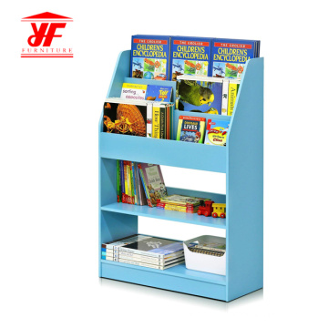 Armoire de rangement pour livre bleu en MDF pour enfants